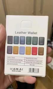 Portefeuille Magnétique en Cuir de Gros avec Fente <span class=keywords><strong>Externe</strong></span> pour Téléphone Portable et 2 Anneaux Autocollants Métalliques <span class=keywords><strong>MagSafe</strong></span> pour Tous Types de Téléphones - Product Image 5