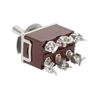 Interrupteur à bascule électrique 12VDC 250VAC 15A ON/OFF/ON 6 broches 3 voies DPDT à verrouillage, vente directe usine CE ROHS pour voiture et bateau