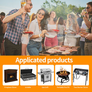 Regulador de Grelhador a Gás com Mangueira de GLP 3 Pés 25-250PSI Baixa Pressão para a maioria dos <span class=keywords><strong>Grill</strong></span> a Gás <span class=keywords><strong>LP</strong></span> como Weber, Aquecedor e Fire Pit - Product Image 2