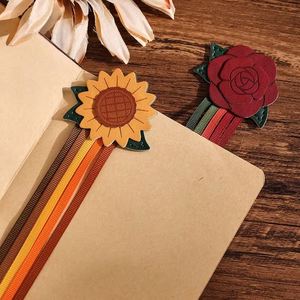 Flower Ribbon <b>Bookmark</b> 5 Strings Floral Book Bands Page Markers for Journals Notebooks Lovely Accessories <b>Gifts</b> for Book Lovers - Product Image 2