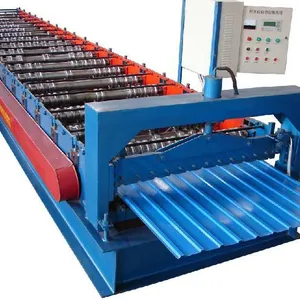 New Glazed Tile Metal Roofing Roll Forming Machine Colored Steel Plate Tile Rolling Machine