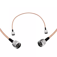 Câble de raccordement N mâle vers N mâle à faible perte, câble coaxial RG400 argenté pour antenne 4G LTE, antenne WiFi Yagi, routeur, radio amateur