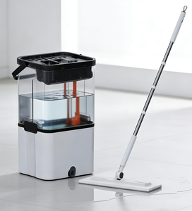 Set <span class=keywords><strong>Mop</strong></span> e Secchio Ecologico, Durevole e Riutilizzabile, per Pulizia Quotidiana di Pavimenti Domestici, Utilizzo Asciutto e Umido - Product Image 4