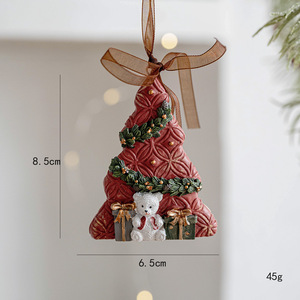Nouveau produit décoration <span class=keywords><strong>de</strong></span> Noël nordique rétro décoration d'arbre <span class=keywords><strong>de</strong></span> Noël résine elfe cloche cheval <span class=keywords><strong>de</strong></span> Troie pendentif - Product Image 5