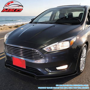 Convient pour Ford Focus Sedan 2015-2018, lèvre de pare-chocs avant style IKON, imprimé fibre de carbone - Product Image 4