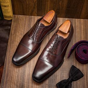 Men's genuine leather breathable casual <b>shoes</b> are suitable for office work, formal gatherings and weddings - Product Image 2