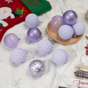 25 pièces, nouvelle conception, boules <span class=keywords><strong>de</strong></span> Noël rondes dorées élégantes, bleu Italie, en plastique, pour l'intérieur et l'extérieur, décorations suspendues pour arbre, en stock - Product Image 5