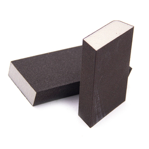 P180 P100 Wet or Dry Foam <strong>Sand</strong> <strong>Block</strong> Beveled Edge Hand Abrasive Sponge Sanding <strong>Block</strong> for Wood Metal Stone Buffing - Product Image 3