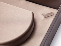 Boîte de présentation de bijoux en cuir PU personnalisée, multi-emplacements pour colliers, boucles d'oreilles, bagues, pour les boutiques de détail