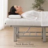Table de massage robuste avec dossier relevable, étagère inférieure et pieds antidérapants, format compact 0,30 m³ en carton pour salon, spa, clinique