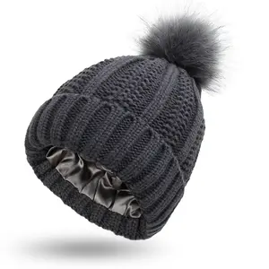 Custom Geborduurde Schedel Cap Beanie Cap Vrouwen Bontmuts Voor Winter Natuurlijke Rex Konijn Vos Bont Cap