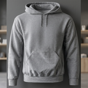 Sudadera con Capucha Personalizable de Punto Grueso Ecológico, Unisex, Corte Regular, Cuello con Capucha, Casual, con Botones, para Otoño - Product Image 3