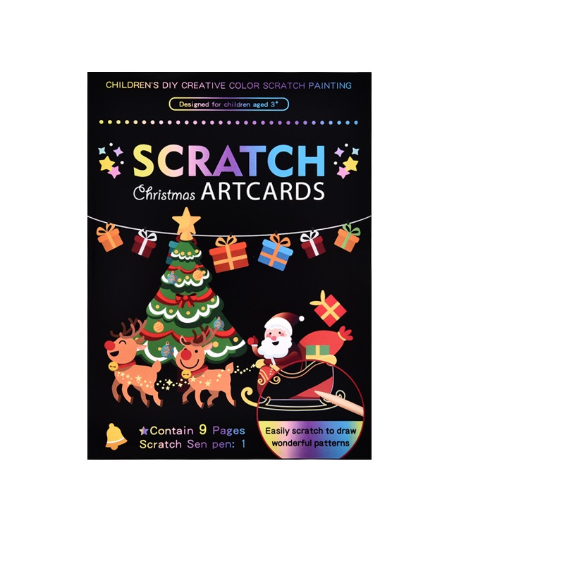 Arts and Crafts for Kids Scratch Art for Kids Toys Mother's Day Scratch and Sketch Painting Creative Gift Create Rainbow Scratch