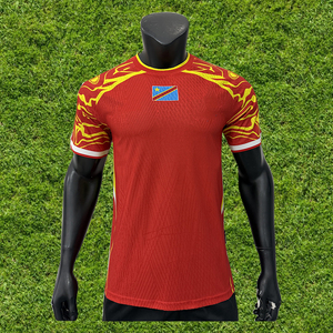 Maillot de football DR Congo 2026 domicile, extérieur, troisième couleur, 3 couleurs, séchage rapide, polyester, vente en gros, tenue de supporter/joueur Coupe d'Afrique - Product Image 3