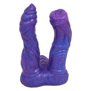 LUUK Fantasy Dragon Double Head <b>Dildo</b> With Sucker Anal Sex Toys Lesbian Masturbator Butt Plug Soft Silicone Colorful Sex Toy - Product Image 1