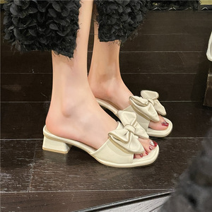 Sandalias Plateadas con Tacón y Purpurina, Punta Abierta, Tacón Cuadrado, Decoración Floral, Elegantes Zapatos de Verano para Mujer - Product Image 5