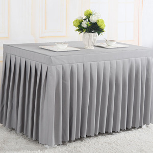 Plissee-Tischdecke nach Maß, einfarbig, für Besprechungsräume, aus Polyester, rechteckig - Product Image 3