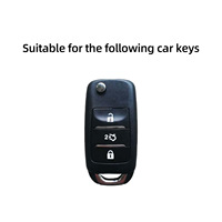 Funda de Aleación de Zinc para Llave Remota Plegable de 3 Botones para Changan CS15/CS35/CS75/CS95/V3/V5/V7/Eado/Raeton Plus Coupe