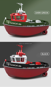 Tx686 2.4 גרם rc tugboat מודל 1/72 8 ק "מ/שעה עמיד למים מיני סירה חשמלית
