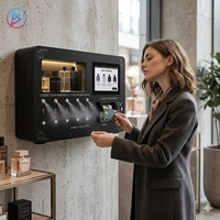 Distributeur automatique de parfum 10,1 pouces à écran tactile en métal, petit kiosque de parfum automatique 5 bouteilles, paiement multiple, inventaire intégré