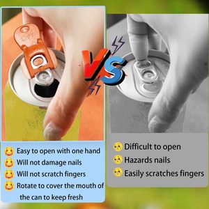 Protector de Bebidas con Abrebotellas Fácil de Usar, Cubierta Completa, Herramienta para Abrir Latas de Refresco, Tapa Protectora Colorida para Latas de Refresco - Product Image 5