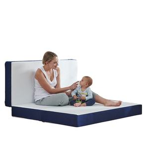 <span class=keywords><strong>Matelas</strong></span> de sol pliable portable | Topper de <span class=keywords><strong>matelas</strong></span> en <span class=keywords><strong>mousse</strong></span> à mémoire de forme à trois plis pour invité de <span class=keywords><strong>van</strong></span> de voyage avec housse respirante et lavable - Product Image 1