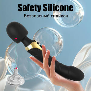 Dual Head USB Aufladen Sexspielzeug für Erwachsene Dual Vibration AV <span class=keywords><strong>Vibrator</strong></span> & Rose Dildo G-Punkt <span class=keywords><strong>Masturbation</strong></span> <span class=keywords><strong>Tool</strong></span> - Product Image 4