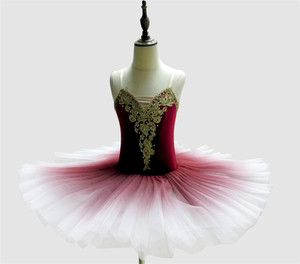 Nuevo tutú de ballet degradado rojo para niñas, falda tutú de 9 <span class=keywords><strong>capas</strong></span> para adultos Abllet. Nuevo -- 04 - Product Image 1