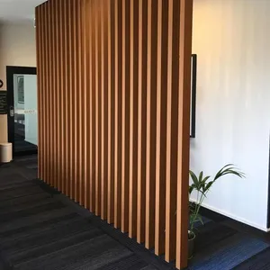 Tubos cuadrados de madera de WPC para exteriores compuestos de madera y plástico huecos para pared divisoria de pérgola