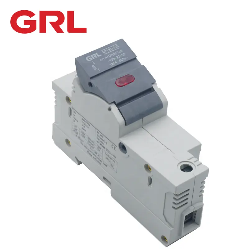 Grl ac RT18X-125 מחזיק fuse 200a ro17 מהיר מכה מהירה קרמית דין ברזל-דין 22 x58 מ "מ 500v סיבה fuse