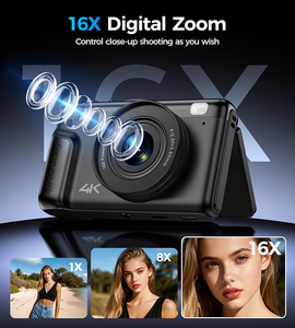 Cámara Digital 4K <span class=keywords><strong>HD</strong></span> con <span class=keywords><strong>Pantalla</strong></span> Táctil LCD, Zoom 16x, Sensor CMOS, Tarjeta SD, Ultra <span class=keywords><strong>HD</strong></span>, WIFI, Grabadora Portátil - Product Image 4