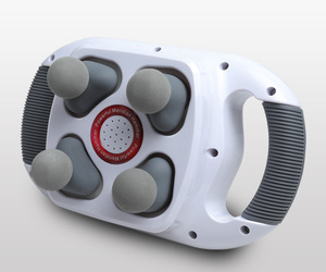 Prodotti di Problem Solving 4 testa di massaggio elettrico potente massaggiatore portatile corpo Plug-in versione del massaggiatore è 220v - Product Image 2