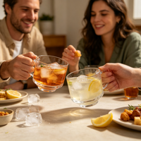 Tasses à café en verre transparent rondes avec poignées, base épaisse, mugs pour thé, lait, jus, vaisselle pour la maison, le café et les restaurants