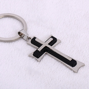 Caliente, de moda, nuevo llavero de metal coche llave anillo Christian colgante para <span class=keywords><strong>amigo</strong></span> regalo venta al por mayor - Product Image 1
