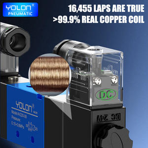 DC24V 24VAC 5/<span class=keywords><strong>2</strong></span>-Wege 5/3-Wege Gassteuerungs-Magnetventil 4V120 220 320 420 4V130C 230E 330P 430C - Product Image 4