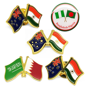 Precio de Fábrica, Pins con Banderas de Emiratos Árabes Unidos, Estados Unidos, Canadá y Alemania para el Día Nacional de los Emiratos Árabes Unidos - Pin Magnético Personalizable de Esmalte Duro Moderno con Baño de Oro y Diseño Feng Shui - Product Image 4