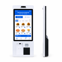 Kiosco de Autoservicio para Comedores, Escáner de Código de Barras 2D, Pantalla Táctil, Máquina de Pedidos de Autoservicio para Restaurantes de Comida Rápida
