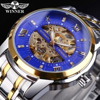 Individuelles Logo Neue Herren Mode Casual Business Sport Hangzhou Skelett Wasserdichte Leuchtende Automatische Mechanische Uhr