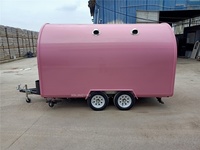 Prix d'usine 400CM Remorque de camion ronde entièrement équipée et personnalisable pour cuisine mobile extérieure et abri alimentaire