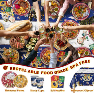 Articoli per Festa di Compleanno a Tema Harry Potter: Piatti, Bicchieri, Tovaglioli, Striscioni, Decorazioni per Cupcake, Decorazioni per Torte, Tovaglia, Palloncini Stampati con Elio - Product Image 4