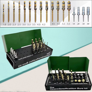 Kit di Frese per Impianti Dentali, Set di Frese Chirurgiche per Osteodensificazione, Frese per Rialzo del Seno Maxillo, 29 Pezzi per Strumenti Odontoiatrici - Product Image 4