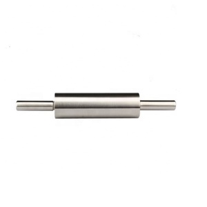 Customized Logo Durable Stainless Steel Roller <b>Rolling</b> <b>Pin</b> for Kitchen Restaurant Bakery - Product Image 4