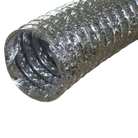 Tuyau d'aspiration flexible ou isolé de 4/5/6/8/10 pouces, 6 m/10 m, tuyau d'aspiration corrugué renforcé, conduit d'air flexible en aluminium