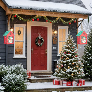 Custom Houten Kerst Vogel Huis 3d Puzzel Milieuvriendelijk Diy Speelgoed Onder 50 Stuks Beginnersvriendelijke Kleine Huisdecoratie - Product Image 4