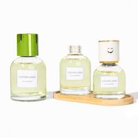 100ML 150ML 200ML col à vis clair vide maison parfum Air parfum rond diffuseur voiture bouteille de parfum