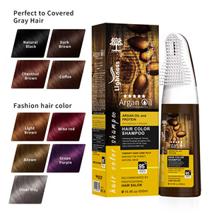Shampoo Colorante Naturale all'Olio di Argan per <span class=keywords><strong>Capelli</strong></span> Neri, per <span class=keywords><strong>Capelli</strong></span> Grigi, Produzione Originale, Etichetta Privata OEM ODM - Product Image 3