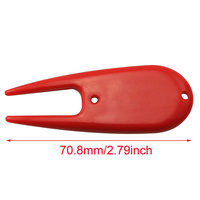 Outil de réparation de divots de golf en plastique en gros, fourche légère et durable pour la réparation des greens avec logo personnalisé, cadeau de golf en gros