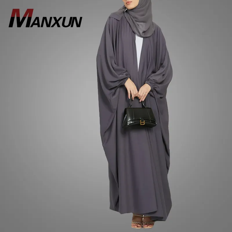ขายส่งEID Ramadanดูไบเสื้อเจียมเนื้อเจียมตัวของผู้หญิงA Bayaชุดและผู้หญิงมุสลิมเปิดAbaya