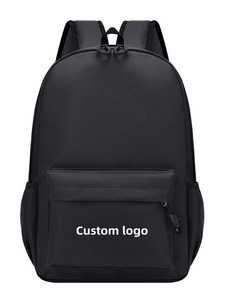 Sac à dos Oxford imperméable personnalisé avec logo, unisexe, pour collège/lycée, fermeture éclair, grande capacité 20-35L - Product Image 2