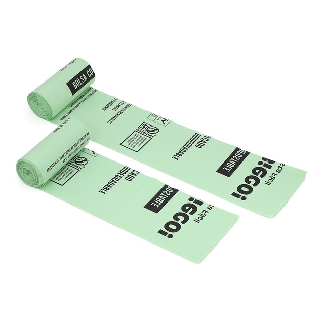 Biodegradable Bio Degradable OK Compost Compostable Corn Starch Eco-friendly Plastic Waste Garbage Rubbish Bag in Rolls